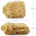 thumbnail image 2 of 2 Pack Microfiber Car Wash Mitt Scratch Remover Chenille Gloves Car Cleaning Mitt Wax Detailing Cloth car wash Accessories, 2 of 4