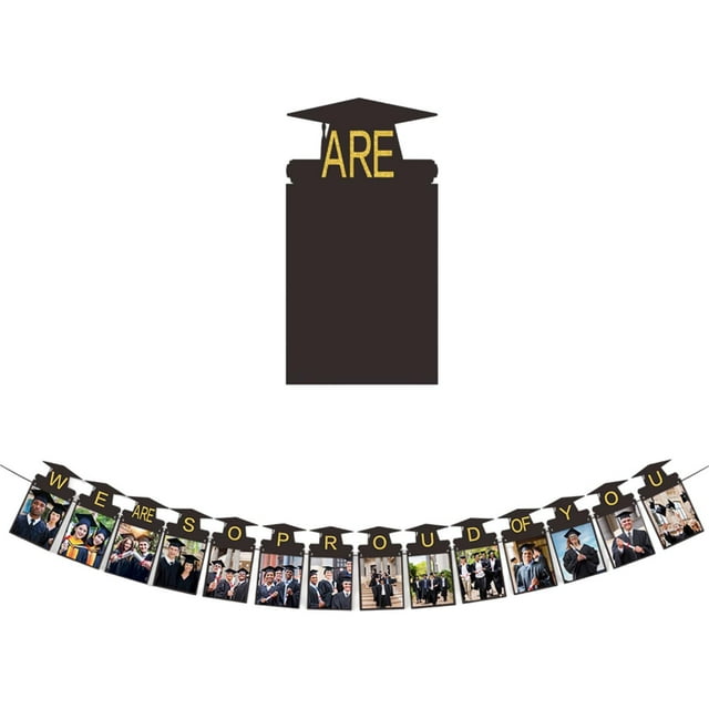 2025 Graduation Photo Display Banner for Kindergarten Through 12th Grade Celebrations and Party Decorations