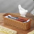 thumbnail image 4 of Desktop Cutlery Storage Woven Basket Restaurant Tableware Drain, 4 of 5