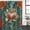 Green, variant on William Morris Plant Floral Shower Curtain Set - Small 36" x 72" Washable Bathtub Curtain with 12 Hooks, Retro Lotus Flower Leaves Waterproof Fabric Stall Shower Curtains for Bathroom/Bathtub Décor