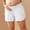 White, variant on Shorts for Women Shorts Double Layered Pleated Maternity Shorts with Underbelly Elastic Waist Pockets Summer Beach Casual White XXL