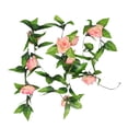 thumbnail image 1 of 2 guirnaldas colgantes de rosas artificiales de seda, 2,4 m (8 pies), ideales para decoración de bodas y del hogar., 1 of 9