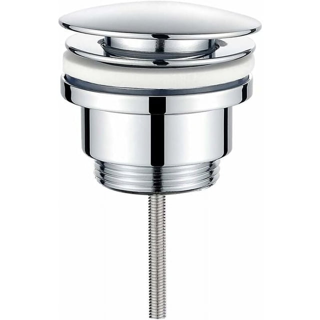 Desagüe de lavabo emergente de fácil instalación, construcción de latón macizo que garantiza durabilidad y resistencia a la corrosión para un rendimiento duradero en su baño