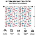 thumbnail image 2 of Dinosaur and Floral White Pattern Insulated Teens Curtains Set Of 2, Bedroom Essentials, Toddler Room Decor 42"x63", 2 of 5