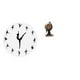 thumbnail image 1 of Reloj de pared,Reloj de pared con bailarina,reloj decorativo colgante.,Figura de escritorio,Reloj de mesa con forma de globo terráqueo para decoración de oficina y hogar,Reloj de escritorio, 1 of 8
