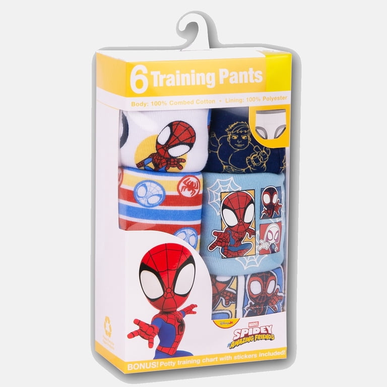 Spider-Man Toddler Boys Training Pants, Size 3T, 6-Pack photo 2