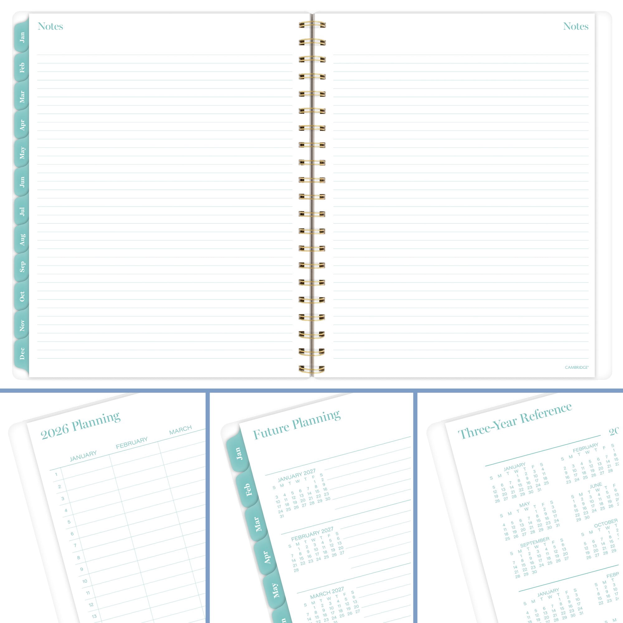 Cambridge Amaze 2026 Customizable Weekly Monthly Planner Large 8 12 x 11 -
