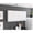 White, variant on Modern Kitchen Organizer - Store Different - Sized Items with Interior Shelves