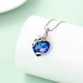 thumbnail image 4 of Rose Flower Crystal Heart Cremation Urn Pendant Necklace for Cremation Ashes Urn Necklace Lockets for Ashes of Loved One, 4 of 4