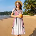 thumbnail image 4 of Balery High Heel Shoes Butterfly Vestidos sueltos de manga corta para mujer, vestidos de verano 2025, vestidos casuales de corte A con vuelo., 4 of 6