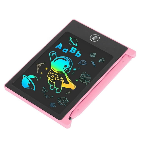 Mini tablette d'écriture LCD étanche 4,4 pouces, effaçable et réutilisable, tableau de dessin électronique pour enfants de 3 à 6 ans, rose