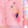 thumbnail image 7 of CAUYDY Baby Girls Shower Gift Preemie Boys Fall Clothing Infant Layette 2 Long Sleeve Shirt + 2 Pants + Hat + Bib + Bellyband 7 Pieces Soft Set Sizes 0-3 Months,Pink, 7 of 7
