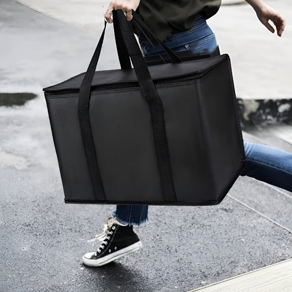 MISSMILE Soft-Sided Cooler with Thermal Zipper, Black