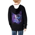 thumbnail image 3 of DISNIMO Galaxy Wolf Hoodie Kids Butterfly Hoodie with Front Zipper Hoodies for Boys 6-7 Graphic Sweatshirts Boys Sweatshirt Hoodie Zip Childrens Hoodie Jackets Girls Little Boy Animal Hoodie, 3 of 7
