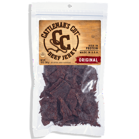 Cattleman's Cut Original Beef Jerky, 10 Oz. - Walmart.com