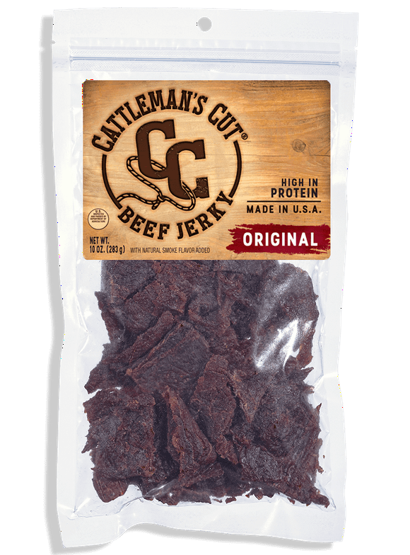 Cattleman's Cut Original Beef Jerky 10oz Resealable Bag