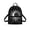 Celestial Moon & Star Print, variant on Raven Clock Pattern Design Mini Backpack for Work Travel, Zipper Closure Mini Cute Lightweight Backpack Purse Polyester Front Pocket Small Backpack