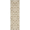 thumbnail image 6 of SAFAVIEH Florida Desmond Damask Shag Runner Rug, Beige/Cream, 2'3" x 19', 6 of 11