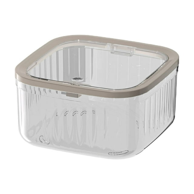 SLYNSHome Mini Poubelle de Bureau avec Couvercle à Pression pour un Rangement Ordonné du Bureau - Blanc - P