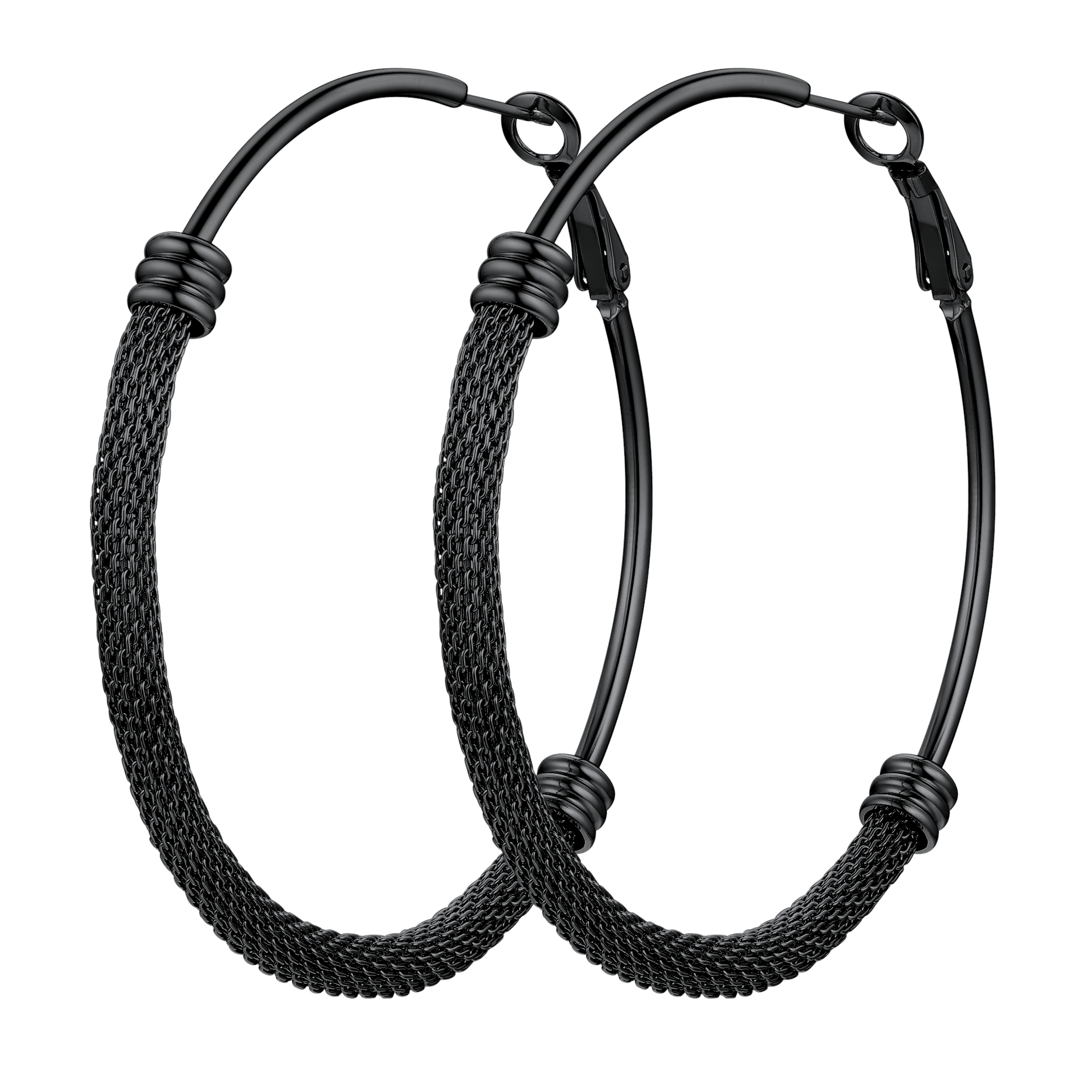 PROSTEEL Earrings Stainless Steel Small Hoop Earring For Women Girls 60mm Fashion Chunky Thick