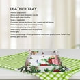thumbnail image 3 of Valet Tray, Beautiful Reinforced Felt Bottom Rustic Durable Leather Valet Tray Easy To Store  for Coin for Jewelry, 3 of 8