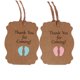 thumbnail image 4 of unbranded 100Ud Tarjetas Para Baby Shower Color Café En Papel Kraft Para Decorar Regalos Y, 4 of 8