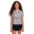 thumbnail image 4 of Reebok Girl's Athletic T-Shirt & Flutter Short, 2-Piece Set, Sizes 4-18, 4 of 10