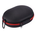 thumbnail image 1 of Bolsa para guardar auriculares, portátil, duradera y práctica, con cremallera, compatible con modelos sin hebilla (negro y rojo)., 1 of 8