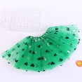 thumbnail image 2 of Ireland Saint Patricks Day Green Tutu Skirt Shamrock Clover Sequins Mesh Tulle Petticoat Fancy Dress Up Party Costume, 2 of 19