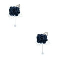 thumbnail image 1 of relayinert Broches de Mariage Intemporelles et Élégantes pour des Occasions Inoubliables Bleu Foncé 2Set, 1 of 6