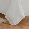 thumbnail image 3 of VCNY Home Scallop 3-Piece White Solid Comforter Set, Full/Queen, Adult, Unisex, 3 of 5