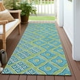 thumbnail image 6 of Addison Rugs Chantille Indoor/Outdoor Transitional Diamonds Aloe Washable Runner Rug, 2'3" x 7'6", 6 of 6