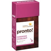 Barnie's CoffeeKitchen Pronto! Hawaiian Hazelnut Liquid Coffee Brewsticks, 6 count, 1.83 oz