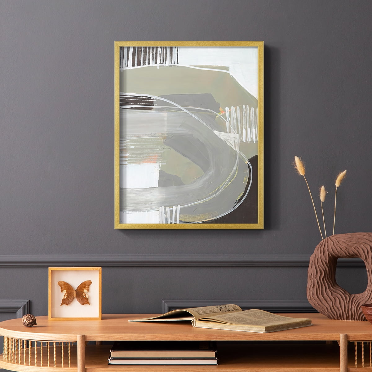 Arching Neutrals I in Paper Solid Wood 8 x 10 Framed Print