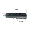thumbnail image 3 of 2Pcs Wheelbarrow Rubber Handles Round Tubes Black Replacement Handles Through Hole Rubber Extended Handle Sleeve PVC Anti Slip 125 x 21mm, 3 of 8