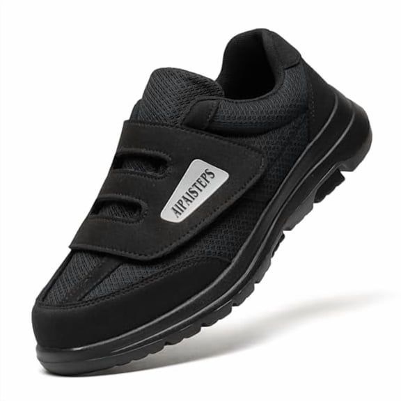 AIPAISTEPS MENS DIABETIC SHOES HOOK&LOOP STRAP WALKING SHOES/WIDE SIZE: 10 XWIDE