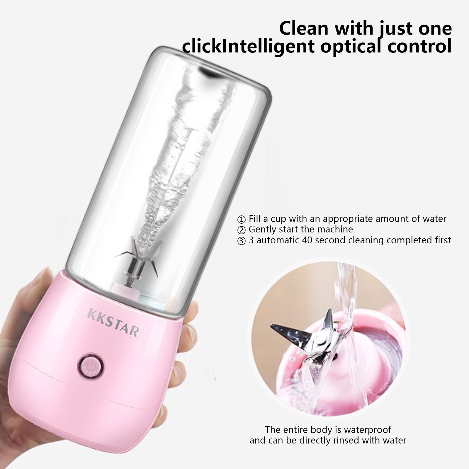 Tahtuvzn Storage and Organization Clearance! Portable Blenders, Size Juicer Cup for Shakes, Food Mixing Machine,USB Rechargeable with Six Slices, for Sports Travel and Outdoors, Gifts for family