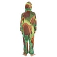 thumbnail image 3 of Vzayyk 4T-14Y Size Aviliable Cozy One-Piece Footless Sleeper Pajama Capybaras Are Eating Grass, 3 of 8