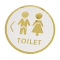 thumbnail image 3 of Señal de WC, señal de WC, señalización de puertas de baño, señales de puertas de baño, símbolos de baño para empresas, tiendas, cafeterías, público. Estilo E, 3 of 8