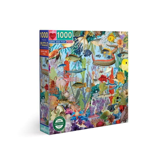 Eeboo 1000 Piece Puzzle for Adults or Kids, Colorful Jigsaw Puzzles