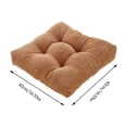 thumbnail image 3 of Square Seat Cushions for Seat Dining Chair, Chair Cushions Square No Ties, Desk Chair Cushion for Long Sitting Cute Comfortable Fleece Seat Cushion Thick Dorm Room Essentials, 3 of 6