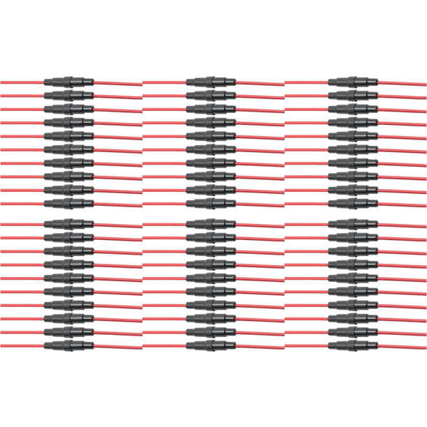 10 Portafusibles Tubo Vidrio 5 X 20 Mm/6 30 Mm Piezas Automóvil (6 Mm)