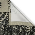 thumbnail image 3 of Ambesonne Modern Kitchen Curtains, Woman with Cool Posing, 55"x39", Dark Taupe and Tan, 3 of 3