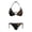 Camo American Flag Print, variant on Plus Size Leopard Print Two Piece Ladies Bikini Swimsuit Set Quick Drying Halter Tie Side Bathing Suit Swimwear for Women