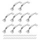 thumbnail image 1 of Tiradores de puerta, paquete de 10, tiradores de puerta de 4 pulgadas/99mm con tornillos para tiradores de cajones de hardware, 1 of 6