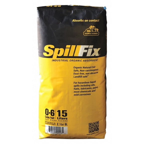 Spill Fix Universal Absorbent,0.6 cu. ft. GALSPL15L