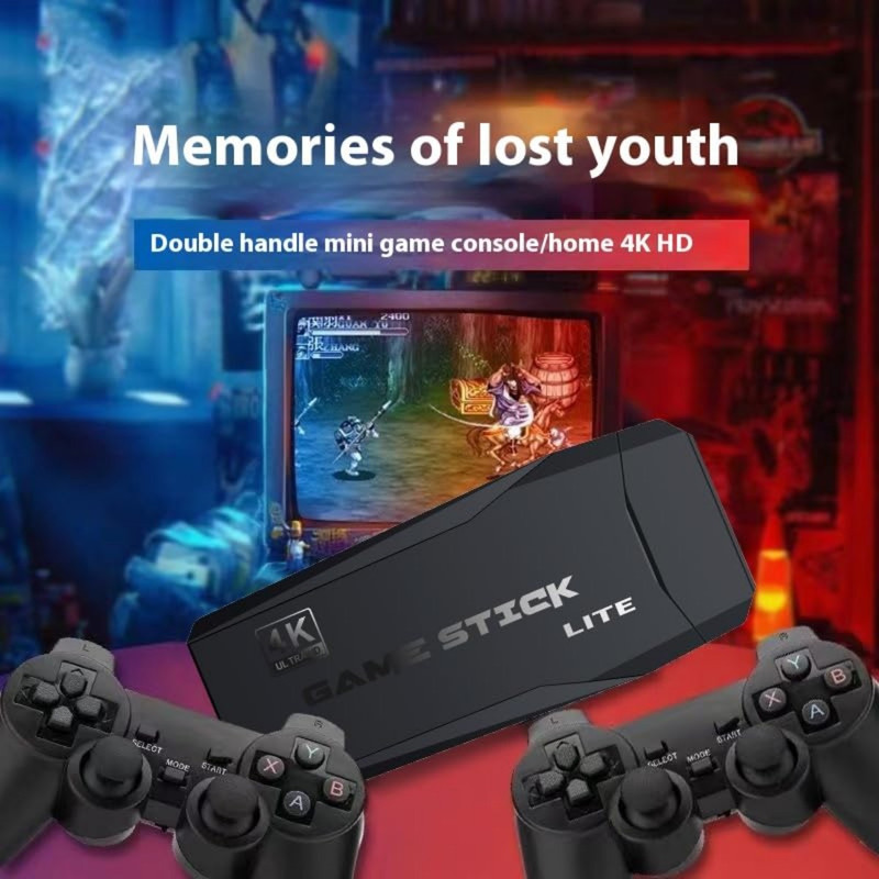 Console De Jeux Rétro M15 Avec 20000+ Jeux - 2 Manettes Sans Fil, HDMI Pour TV - 64 Go, Multilingue - Cadeau Idéal Famille, Adultes, Enfants - 8