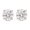 Rose Gold, variant on 0.75 to 5 Carat IGI Certified LAB-GROWN Round Cut Diamond Earrings 4 Prong Push Back Value Collection (E-F COLOR, SI1-SI2 CLARITY) Platinum 0.75 Carat