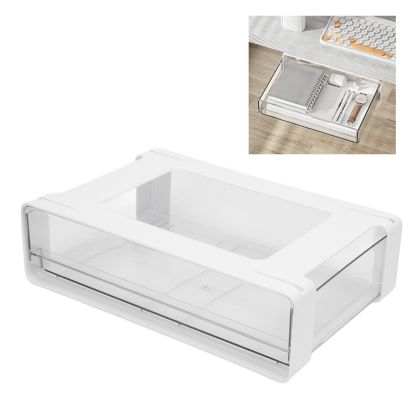 Riousery Under Desk Drawer Organizer Large Capacity Slide Out Storage Drawers for Office Study Bedroom 12.6 inches / 32 cm