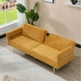 thumbnail image 3 of Corduroy Material - Convertible Sofa - Living Spaces - Comfortable and Stylish, 3 of 6